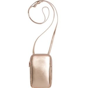 Rose Gold Cell Phone Cross Body Bag